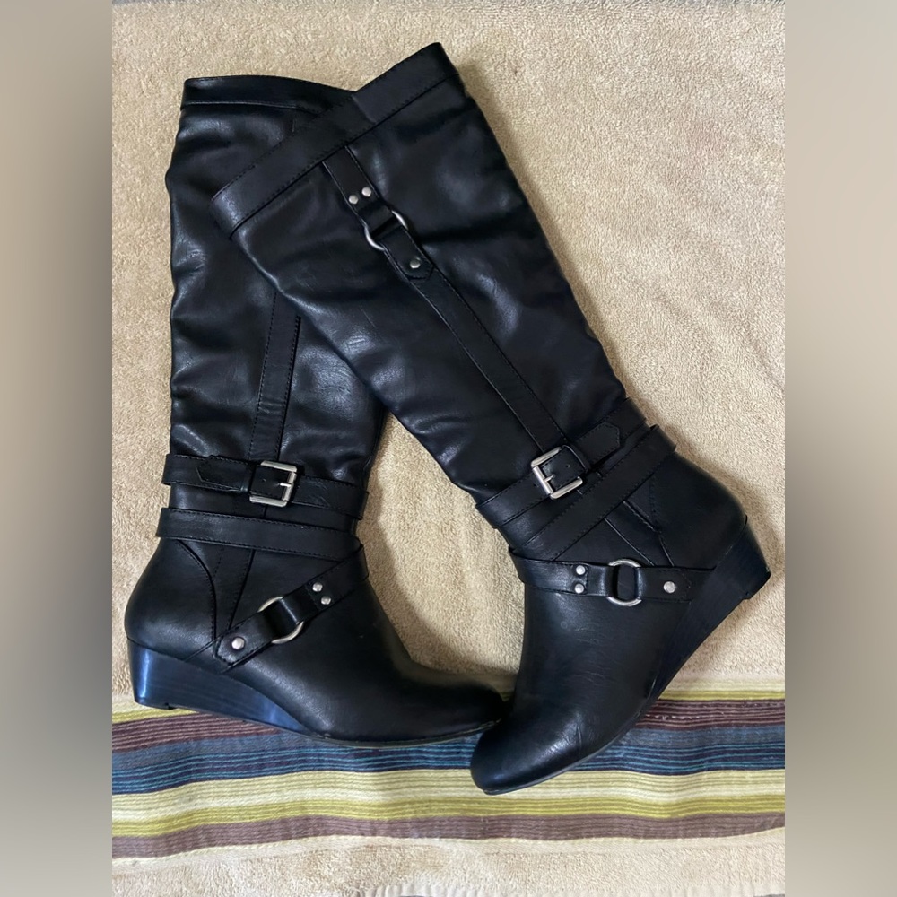 Black Leather Boots